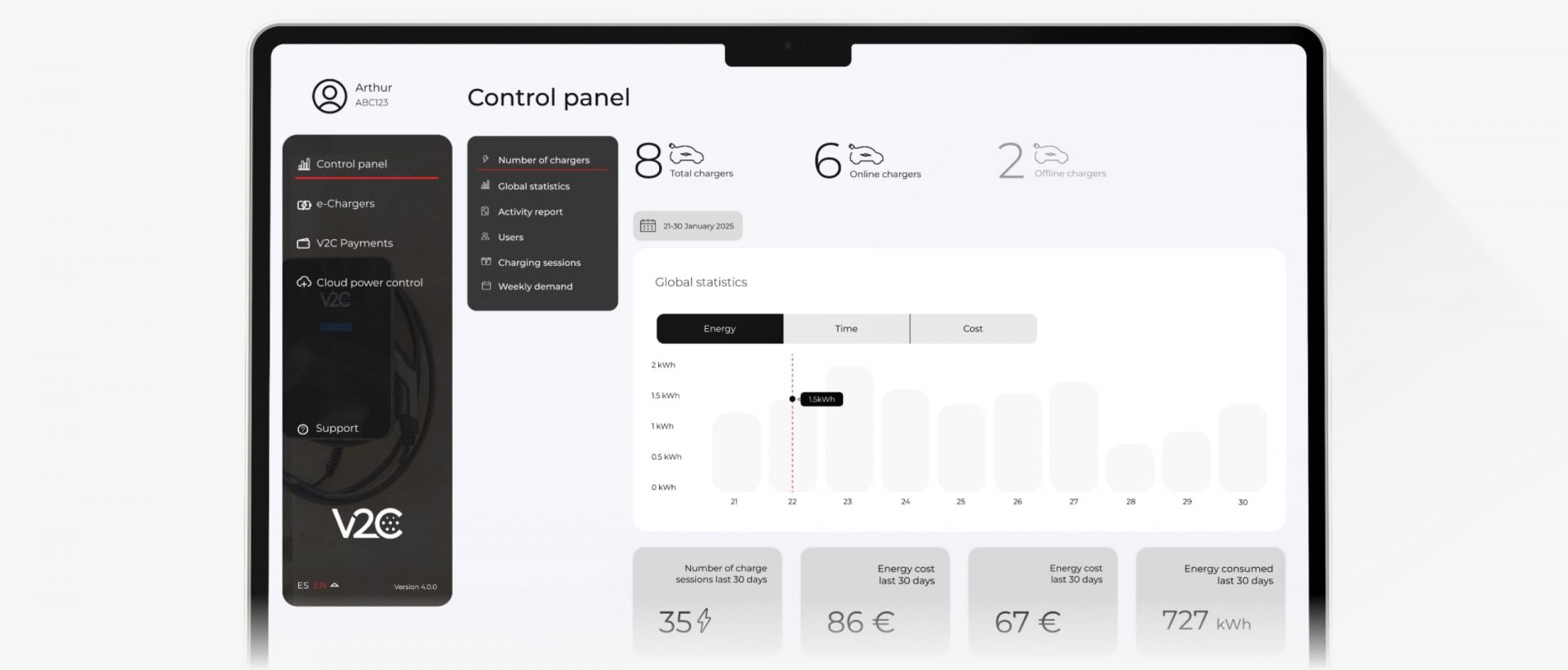v2c-cloud-control-panel-app